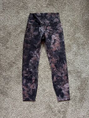 Lululemon Align High-Rise Pant 25" Diamond Dye Pink Pastel Graphite Grey
